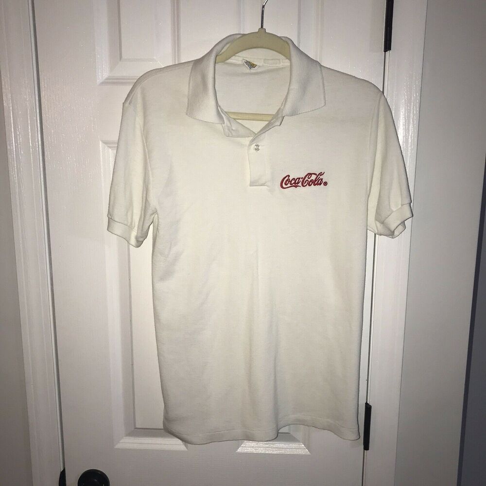 Vintage Coca Cola Polo Velva Large L
